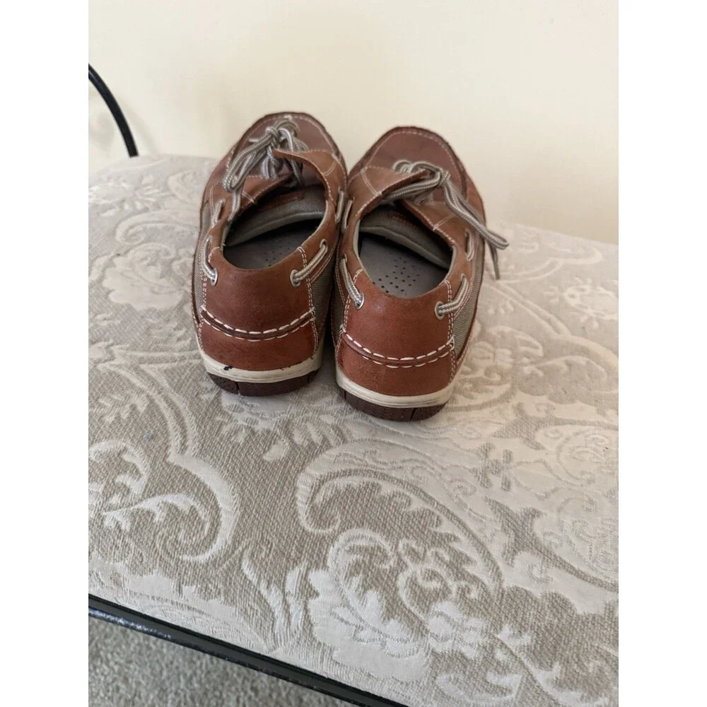 Chaps Leather Boat Shoes Men Size 13W